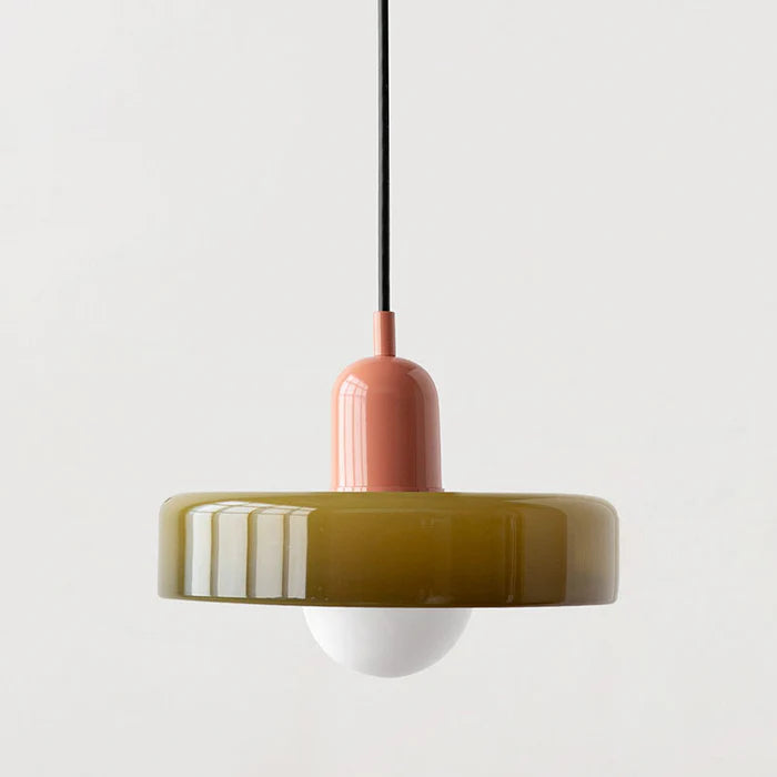 Ravelix Suspension Ronde Vintage Verre Salon-Luire