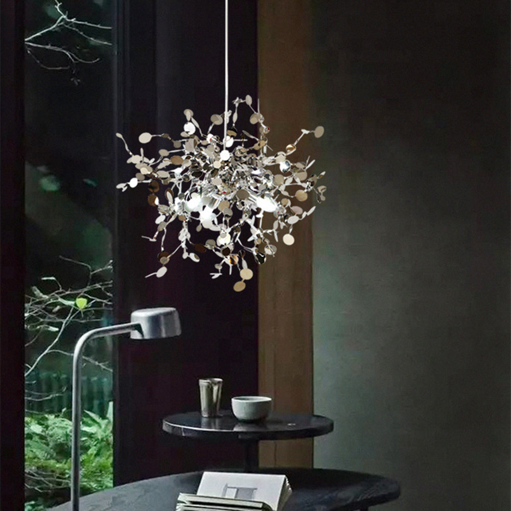 Orex Suspension Divergence Inhabituelle. Acier Inoxydable. Or/Argent. Salle à Manger/Salon-Luire
