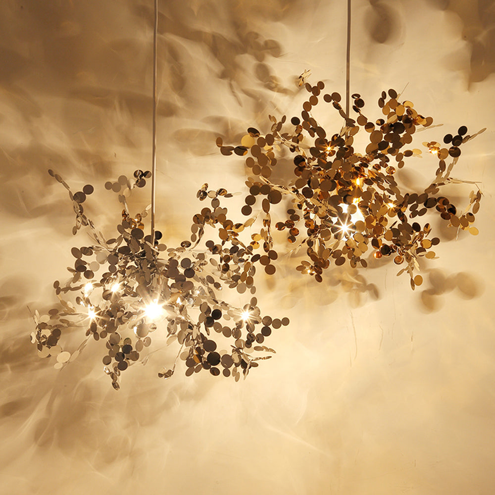 Orex Suspension Divergence Inhabituelle. Acier Inoxydable. Or/Argent. Salle à Manger/Salon-Luire