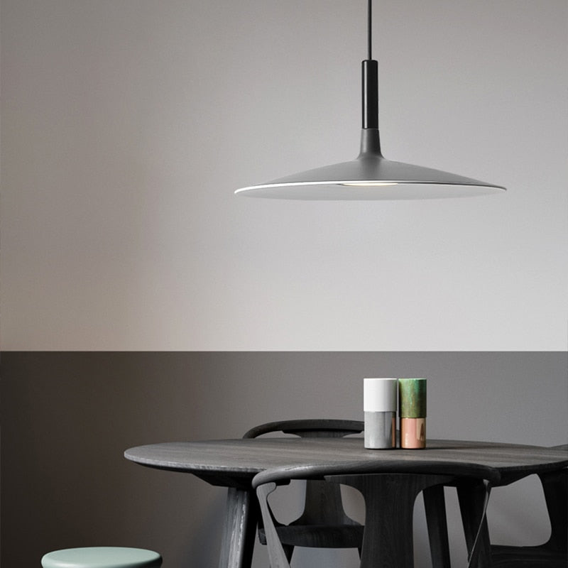 Luxar Suspension Ronde Nordique Blanc/Noir/Gris Claire/Armée Verte-Luire