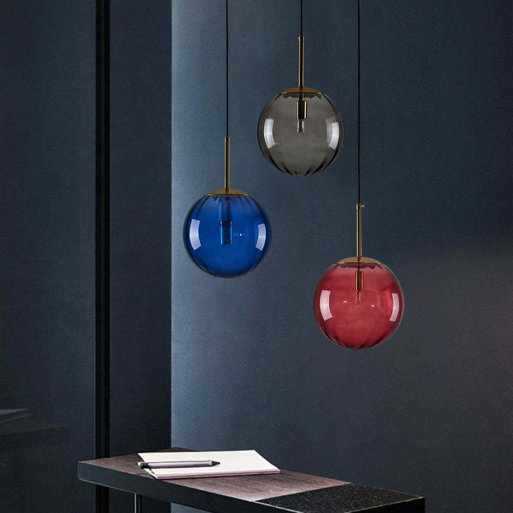 Sevenel Suspension Boule Moderne Métal/Verre-Luire