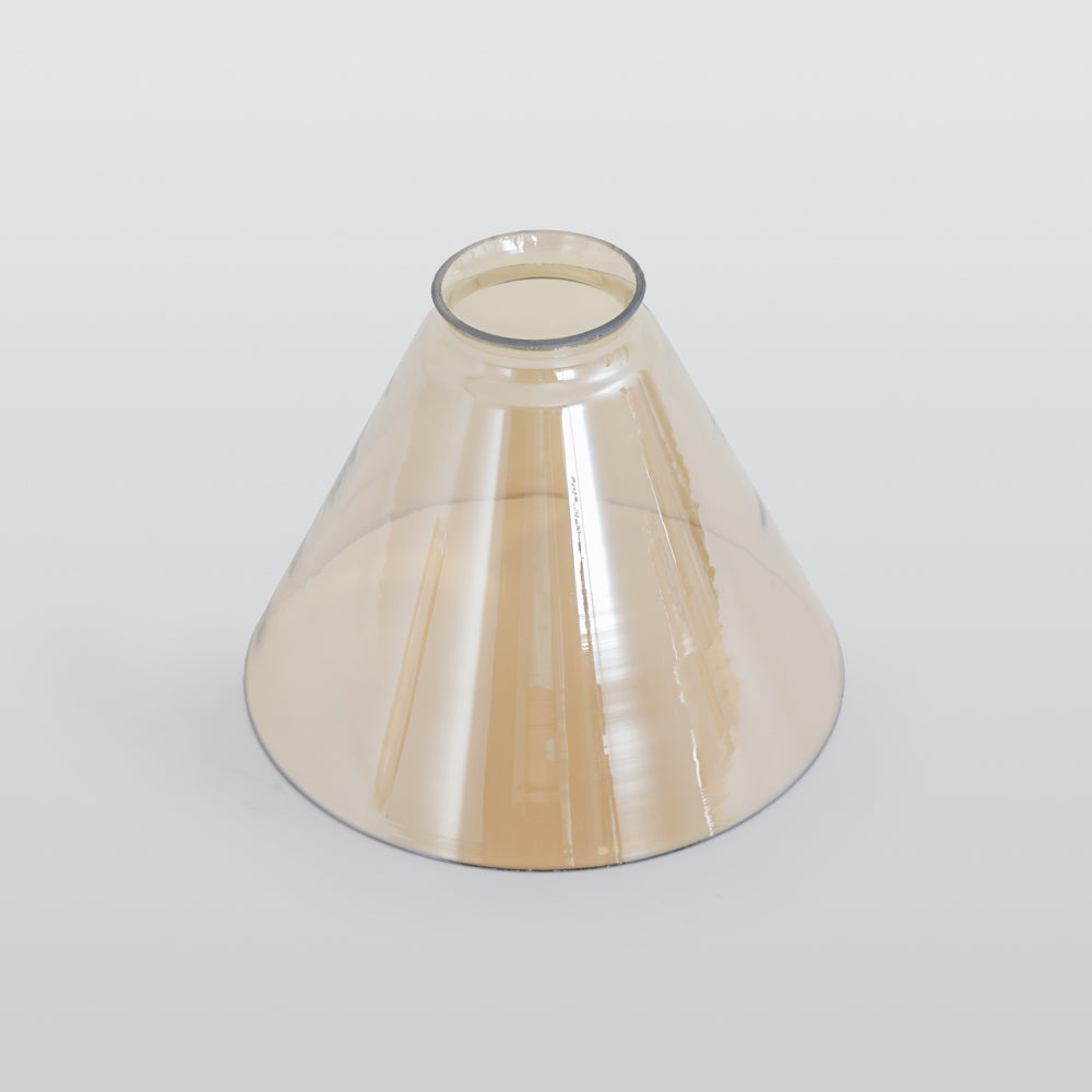 Siroven suspension Industriel en Verre. Clair/Ambre/Gris Fumé-Luire