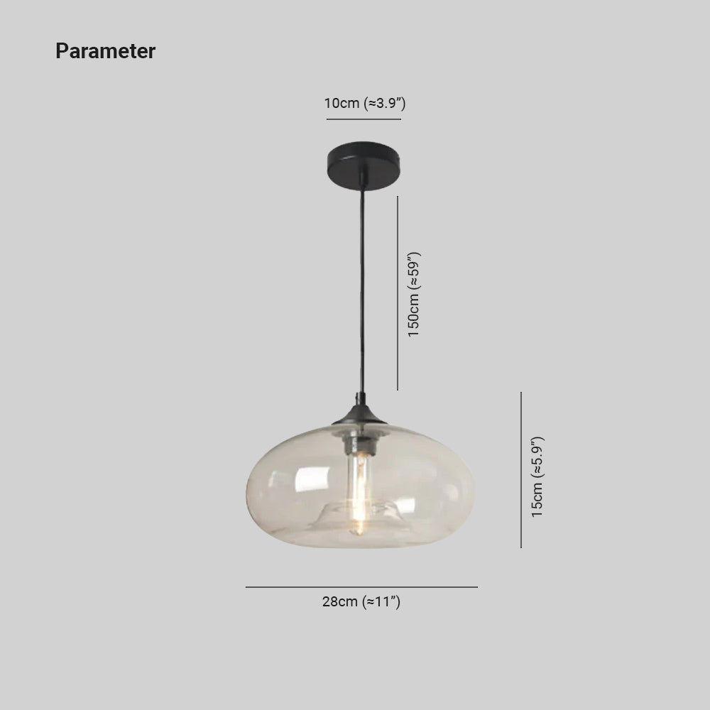 Nostel Lampes Suspendues en Verre Modernes Nordiques Chambre à Coucher-Luire