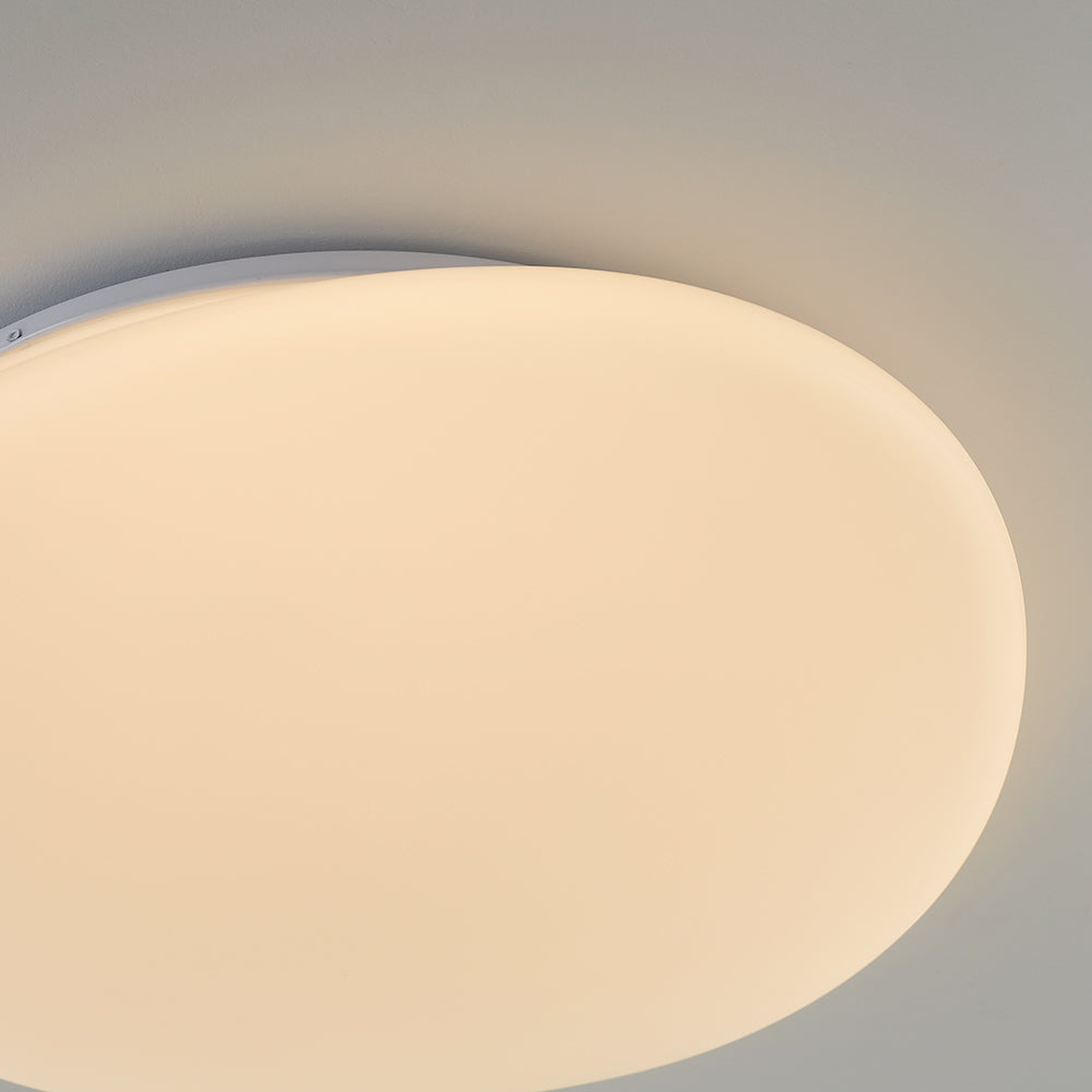 Sorexar Plafonnier Galet Moderne Blanc. Salon-Luire