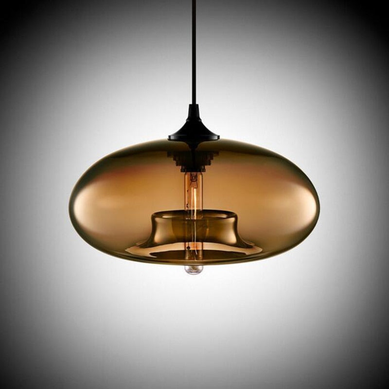 Nostel Lampes Suspendues en Verre Modernes Nordiques Chambre à Coucher-Luire