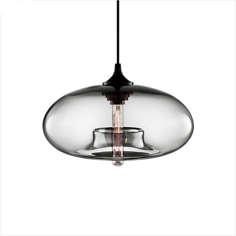 Nostel Lampes Suspendues en Verre Modernes Nordiques Chambre à Coucher-Luire