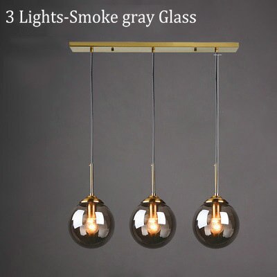 Mavar Luminaires Suspension Verre Transparent Ambre-Luire