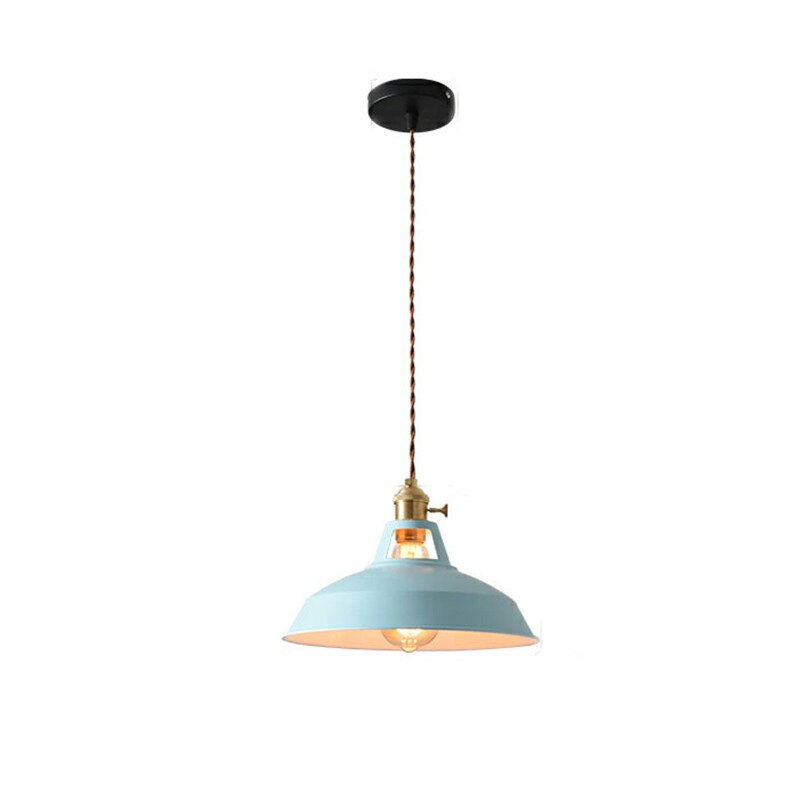 Naren Lampe Suspension Luminaire Vintage. Métal. Noir/Blanc. Salle à Manger-Luire