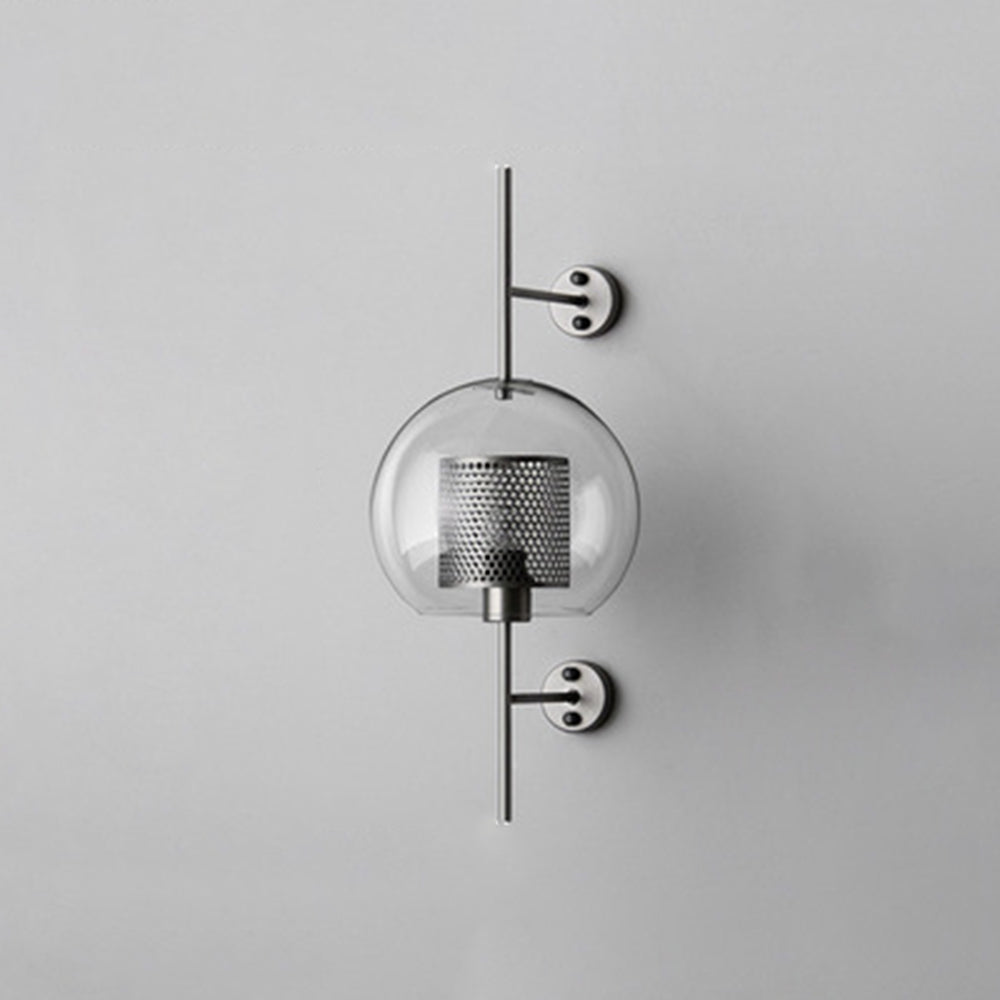Borin Applique Murale Globe Vintage Cuivre/Argent. Salle de Bain-Luire
