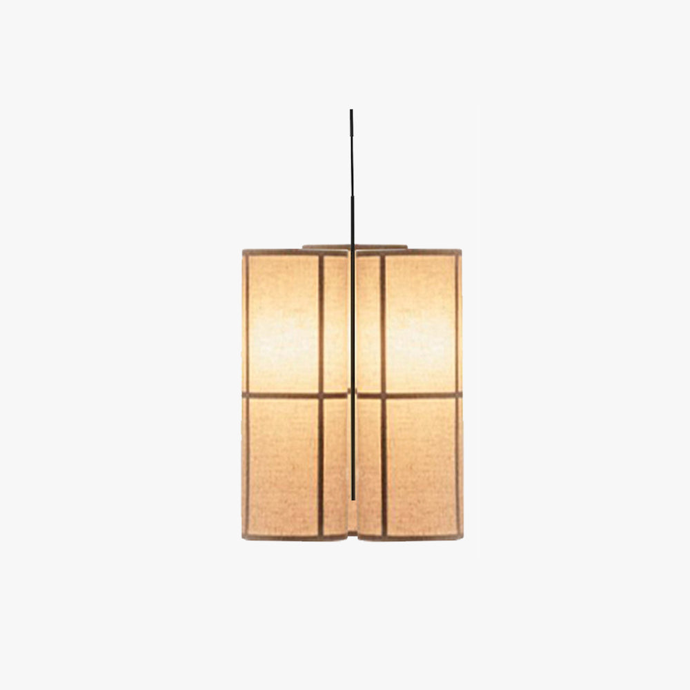 Kovar Suspension Cylindre Vintage. Métal/Soie. Blanc/Beige/Noir. Chambre à Coucher/Salon-Luire