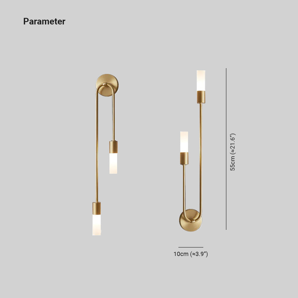 Revelor Applique Murale Moderne à 2 Lumières Pour Bedeside Or Chambre-Luire