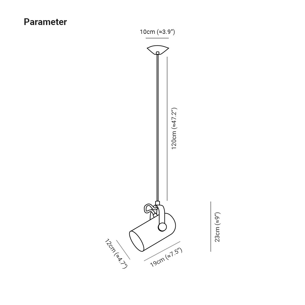 Lareno Luminaires Suspension Rglable Angle Minimaliste-Luire