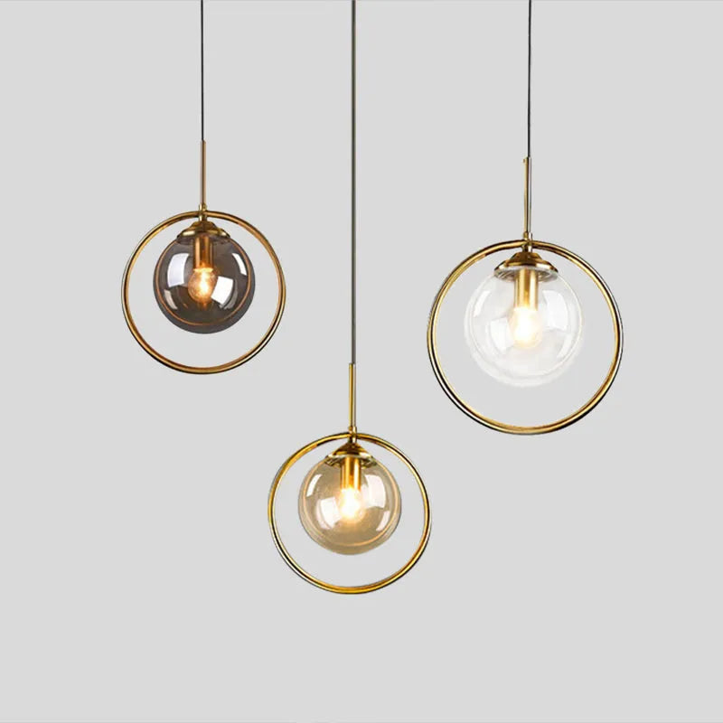 Korin Luminaires Suspension. Verre & Métal-Luire