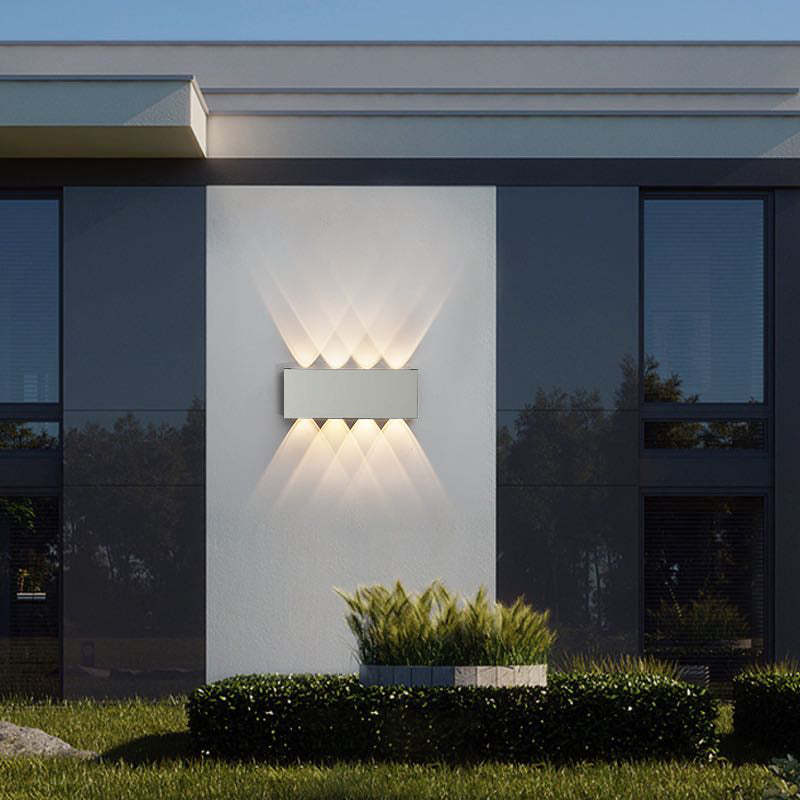 Korinex Applique Murale Rectangulaire Moderne Noir/Blanc. Corridor-Luire