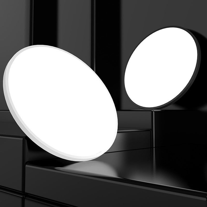 Nexar Plafonnier Rond Moderne. Acrylique/ABS. Blanc/Noir. Salon-Luire
