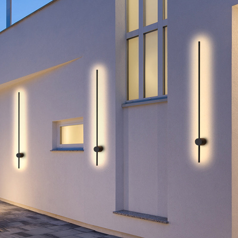 Kirixen Applique Murale Intérieure Minimaliste Linéaire LED. Métal. Noir.-Luire
