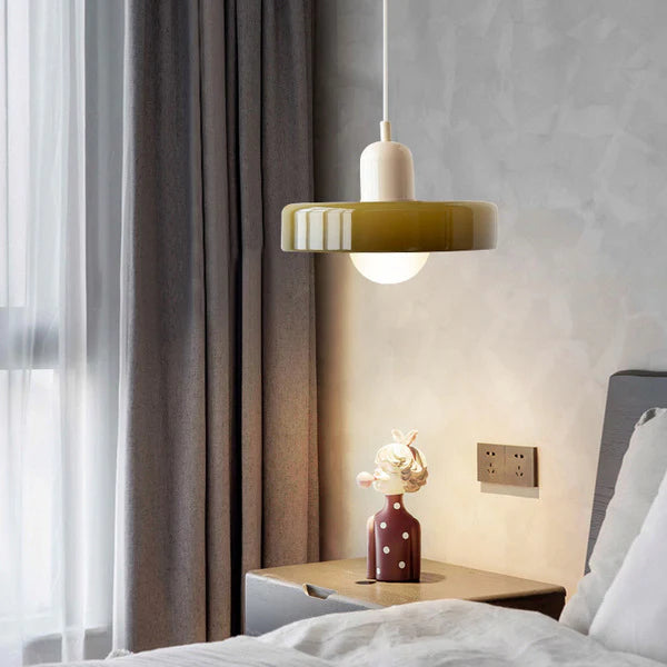 Ravelix Suspension Ronde Vintage Verre Salon-Luire