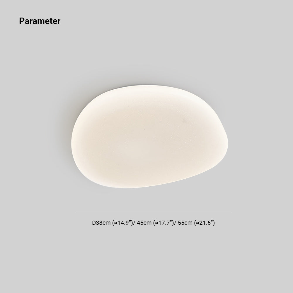 Sorexar Plafonnier Galet Moderne Blanc. Salon-Luire