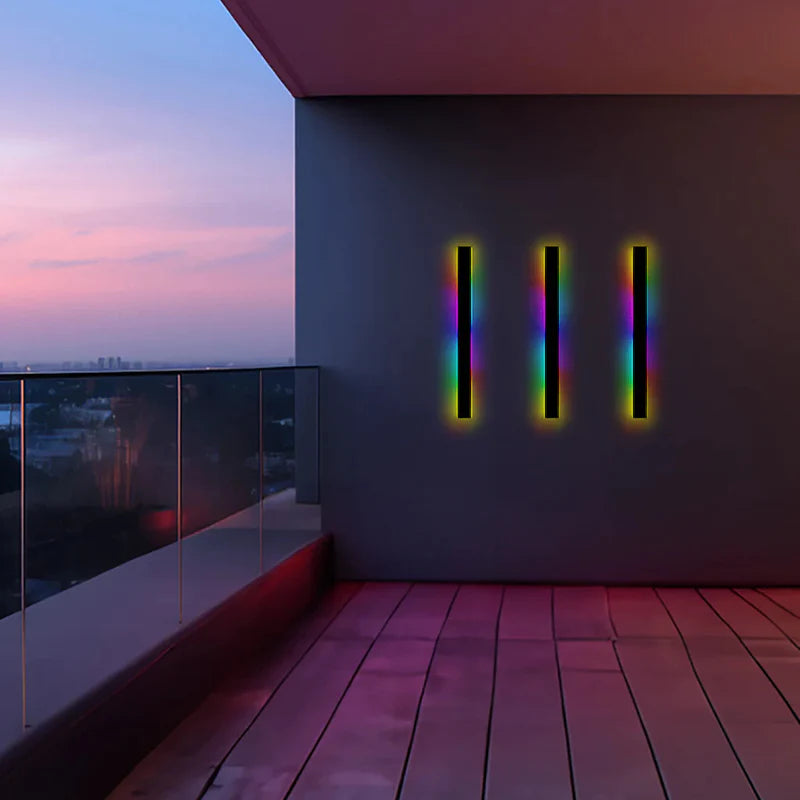 Nazen Applique Murale Extérieur LED Étanche Minimaliste Métal Cour-Luire