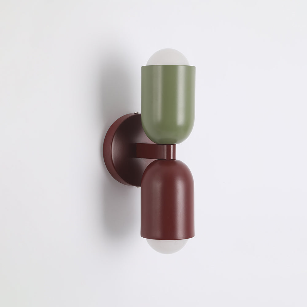 Zareno Applique Murale Cylindre Scandinave Métal Coloré Salon-Luire